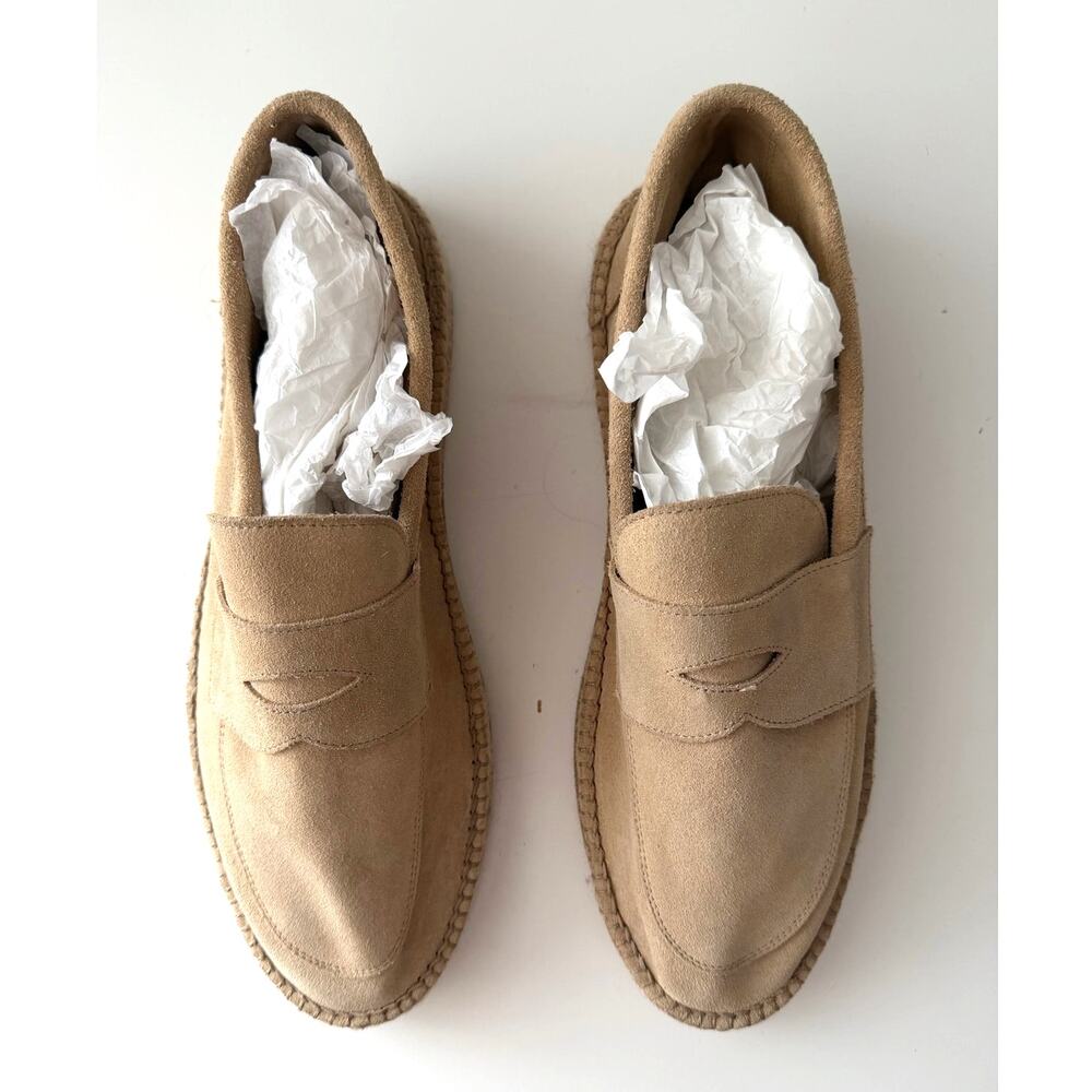 SCAROSSO Made In Italy Loafers EU 44 Size 10.5-11 US Suede Leather NWOB Mens